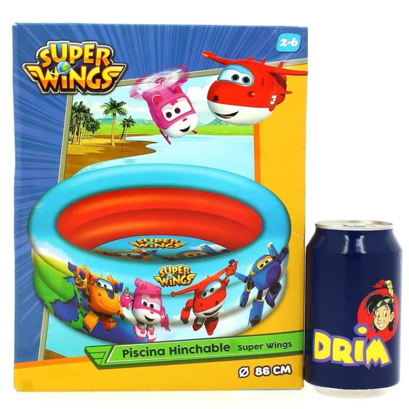 COLOR BABY Aire Libre-Super Wings Piscina 3 Aros 86 cm