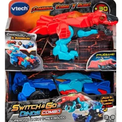 VTECH Vehículos, Trenes Y Parkings|Figuras Y Figuras De Acción-Switch&Go Dinos Superdino 2 en 1 Surtido