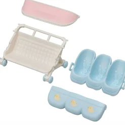 EPOCH Muñecas-Sylvanian Families Carrito Trillizos