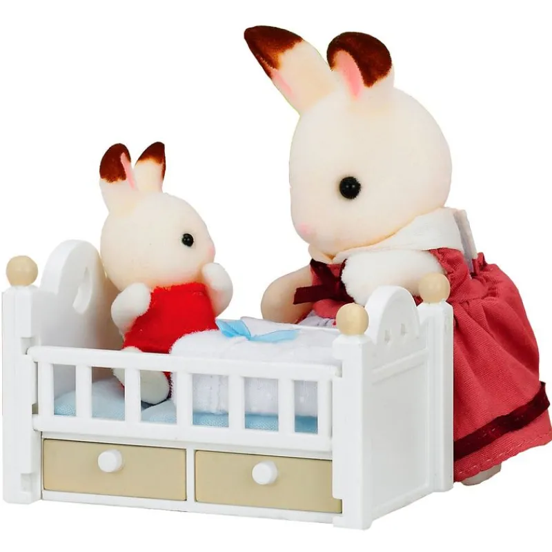 EPOCH Muñecas-Sylvanian Families Conejo Chocolate Set Bebé