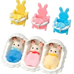 EPOCH Muñecas-Sylvanian Families Pack Habitación Trillizos