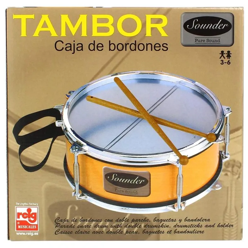 CLAUDIO REIG Instrumentos Musicales-Tambor Infantil Metalizado