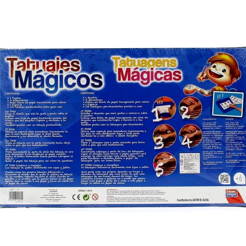 FALOMIR Manualidades-Tatuajes Mágicos Niño