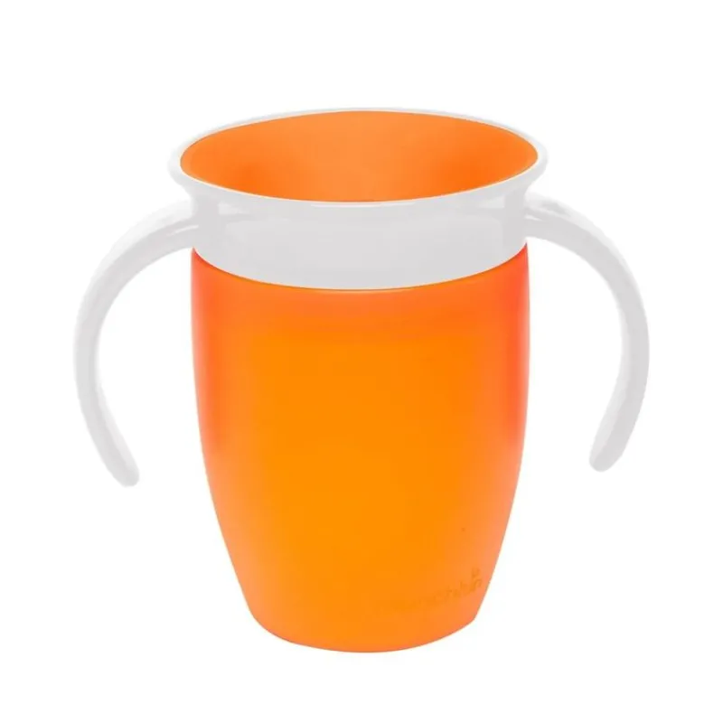 Taza 360º con asas 207 ml naranja*MUNCHKIN Hot