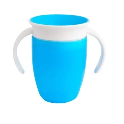 MUNCHKIN Botellas Y Cantimploras-Taza 360º con asas 207ml azul