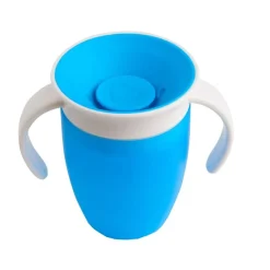 MUNCHKIN Botellas Y Cantimploras-Taza 360º con asas 207ml azul