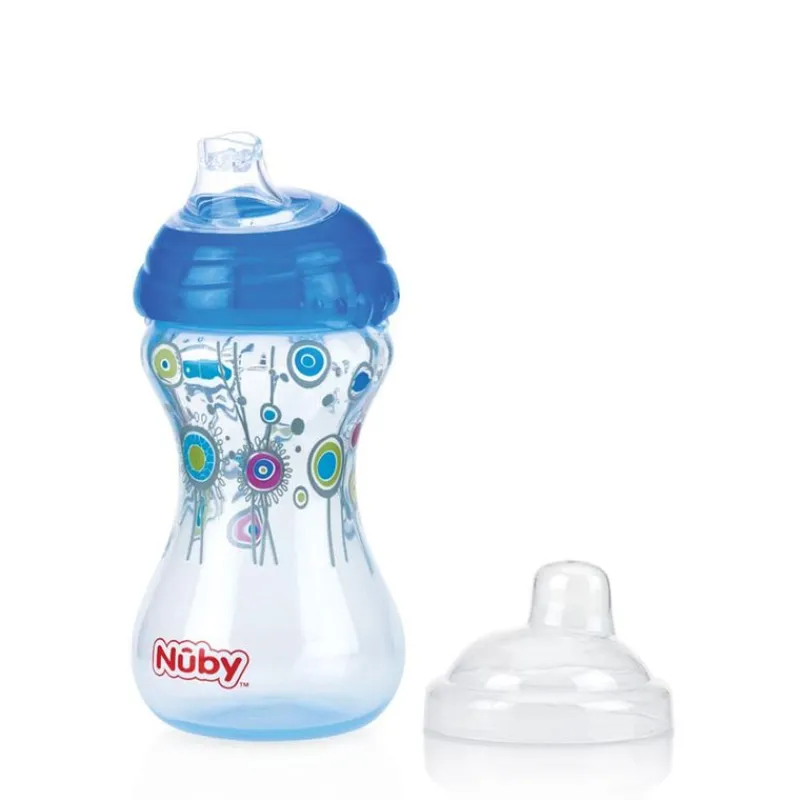 Taza Anti Goteo +6 m 300 ml Azul*NUBY Hot