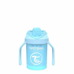 TWISTSHAKE Botellas Y Cantimploras-Taza con Asas 230 Ml +4 Meses Azul Pastel