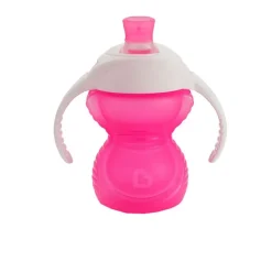 Taza con asas soft 240ml +6m rosa*MUNCHKIN