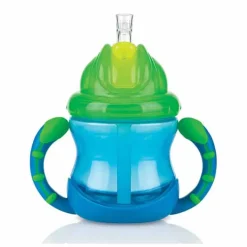 Taza con asas y cañita 240 ml +9 m*NUBY Online