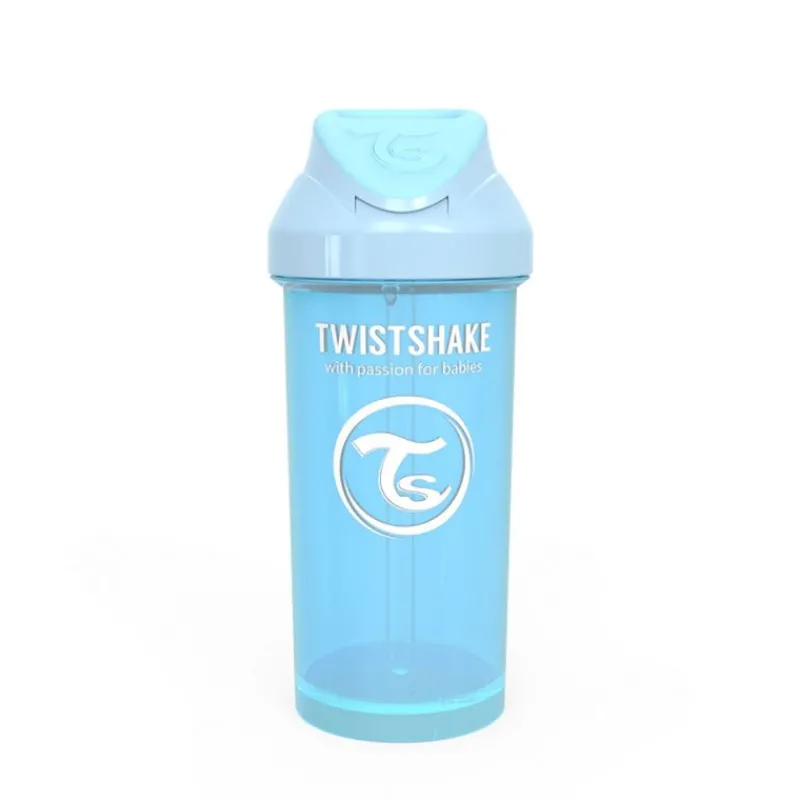 TWISTSHAKE Botellas Y Cantimploras-Taza con Caña 360 Ml +12 Meses Azul Pastel