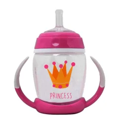 Taza con cañita 270 Ml Rosa*KIOKIDS Outlet