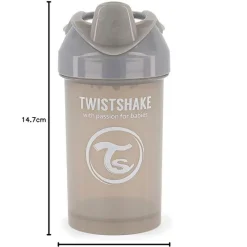 TWISTSHAKE Botellas Y Cantimploras-Taza Crawler Cup 300 Ml +8 Meses Gris