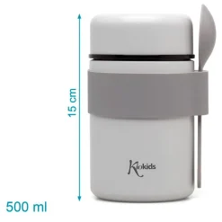 KIOKIDS Termos Y Papilleros-Termo papillero inox 500 ml Gris