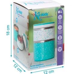 KIOKIDS Termos Y Papilleros-Termo solidos de 930ml inox azul
