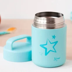 Termo solidos 350ml Inox Azul*KIOKIDS Hot