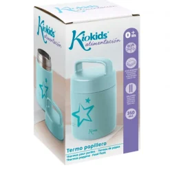 Termo solidos 350ml Inox Azul*KIOKIDS Hot