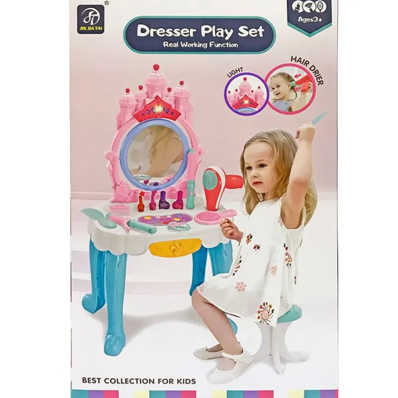 DRIM DISCOUNT Juegos Y Juguetes De Imitación-Tocador con Taburete