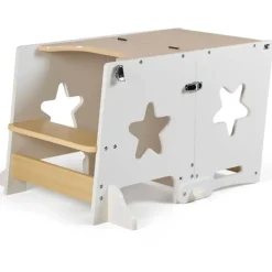 MS Accesorios Y Complementos De Baño|Accesorios Y Complementos Para El Hogar-Torre de aprendizaje Learn Up Blanca