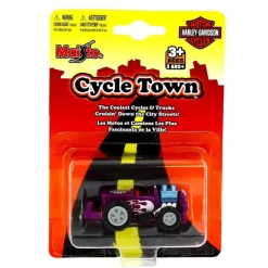 MAISTO Coches Otras Escalas-Tractor Harley Davidson Lila a Escala 1:64