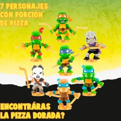 FAMOSA Manualidades|Figuras Y Figuras De Acción-Treasure X Sewer Tortugas Ninja Sorpresa