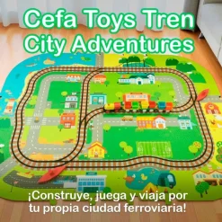 Tren City Adventures con Alfombra Infantil*CEFA Hot