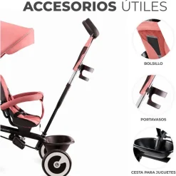 KINDERKRAFT Triciclos|Triciclos-Triciclo Aston Pink