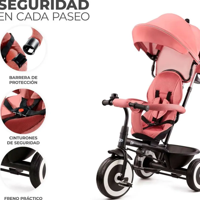 KINDERKRAFT Triciclos|Triciclos-Triciclo Aston Pink
