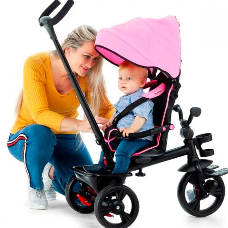MOLTO Bicicletas, Correpasillos Y Triciclos-Triciclo Urban Trike Evolutivo Rosa