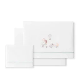 INTERBABY Ropa De Cuna-Triptico Sábanas cuna de 120*60 Jirafa con Broche