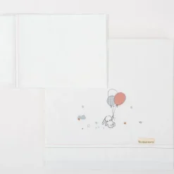 BIMBI DREAMS Ropa De Cuna-Triptico Sábanas cuna de 120*60 Jolie Rosa