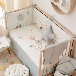 BIMBI DREAMS Ropa De Cuna-Triptico Sábanas cuna de 120*60 Tucan