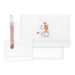 INTERBABY Ropa De Cuna-Triptico Sábanas cuna de 120*60 Rino Broche