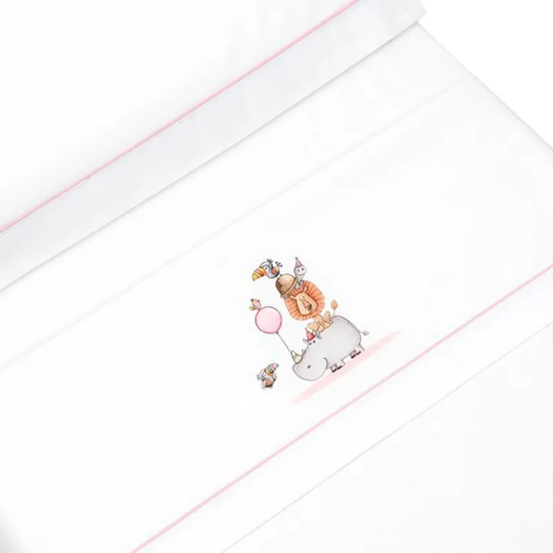 INTERBABY Ropa De Cuna-Triptico Sábanas cuna de 120*60 Rino Broche