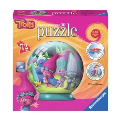 RAVENSBURGER Puzzles Y Construcciones-Trolls Puzzleball 3D