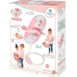 DECUEVAS Juegos Y Juguetes De Imitación-Trona Columpio 3x1 para Muñecas Koala