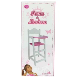 SELECCION DRIM Juegos De Madera-Trona de Madera Blanca