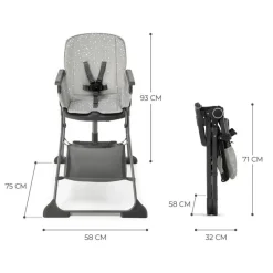 Trona Foldee Grey*KINDERKRAFT Clearance