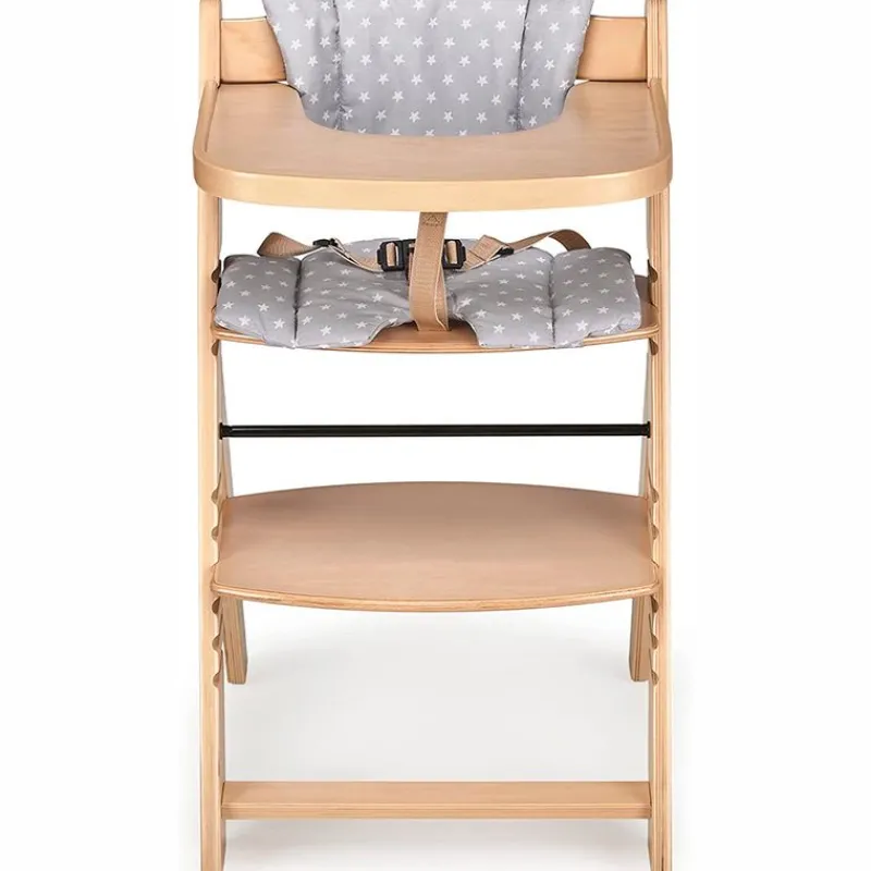 Trona Madera con cojín Full Gris*MS Hot