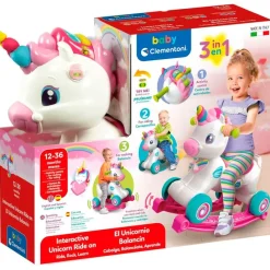 Unicornio Balancín Interactivo Rosa*CLEMENTONI Sale