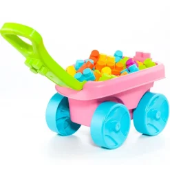 MOLTO Puzzles Y Construcciones-Vagón Bloques Portátil Rosa