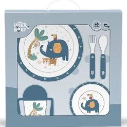 INTERBABY Vajillas Infantiles-Vajilla 5 Piezas micro Jungla