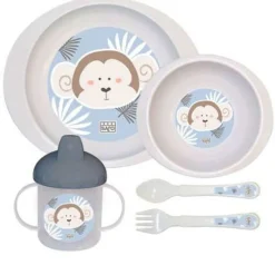 Vajilla Para Microondas 5 Piezas Jungle Mono*SARO Best