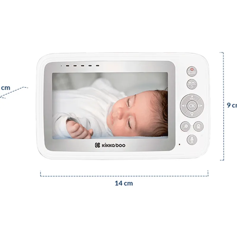 KIKKABOO Vigilabebés|Seguridad En El Hogar-Vigilabebe Video 4.3" Aneres