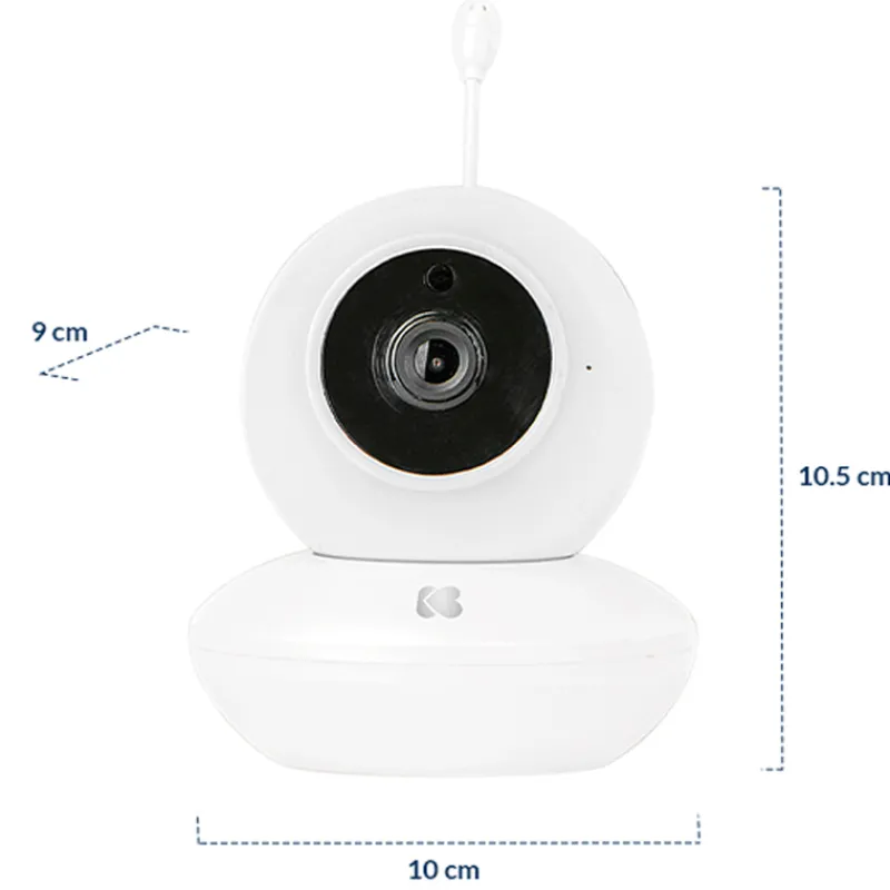 KIKKABOO Vigilabebés|Seguridad En El Hogar-Vigilabebe Video 4.3" Aneres