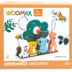 COLOR BABY Primera Infancia Y Preescolar-Womax Zookabee Juego Actiivdades Madera