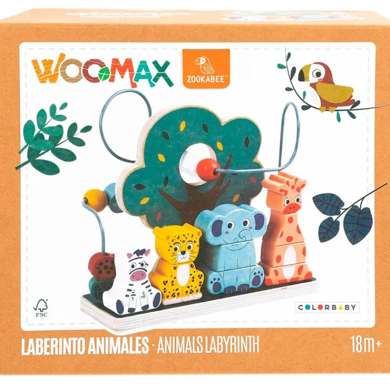 COLOR BABY Primera Infancia Y Preescolar-Womax Zookabee Juego Actiivdades Madera