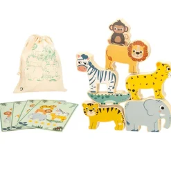 COLOR BABY Juegos De Madera-Womax Zookabee Torre de Madera Animales