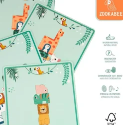 Woomax Zookabee Torre + Puzzle Animales Madera*COLOR BABY Online