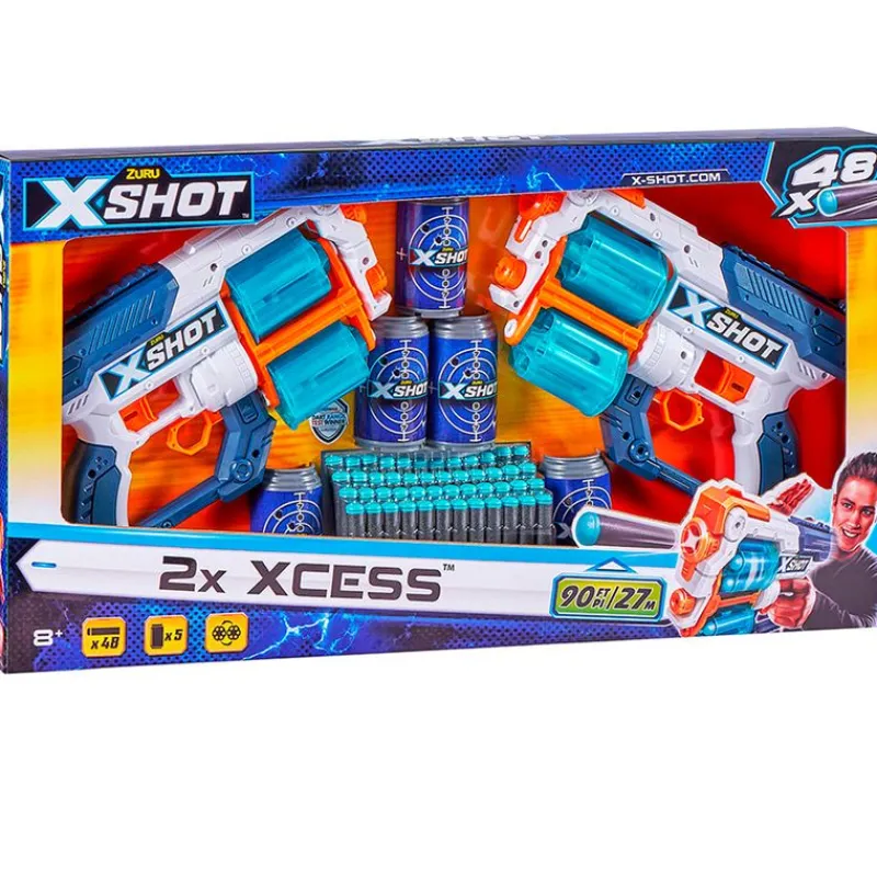 XSHOT Xcess Pack Doble Pistolas*ZURU Clearance